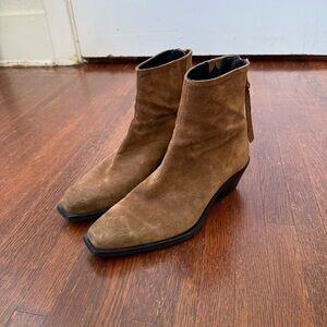 All Saints Brown Suede Ankle Boots